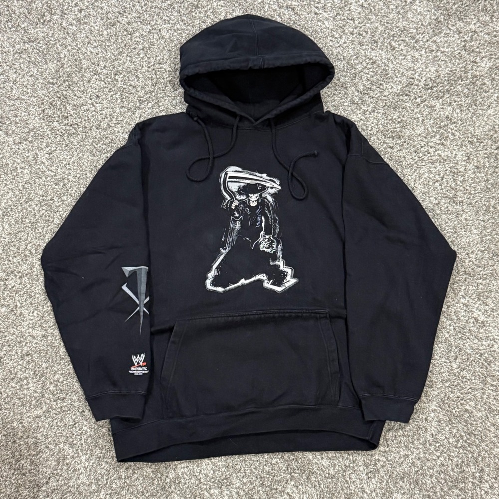 Vintage WWE Undertaker Hoodie Mens XL Graphic Sweatshirt 2006 Authentic Retro